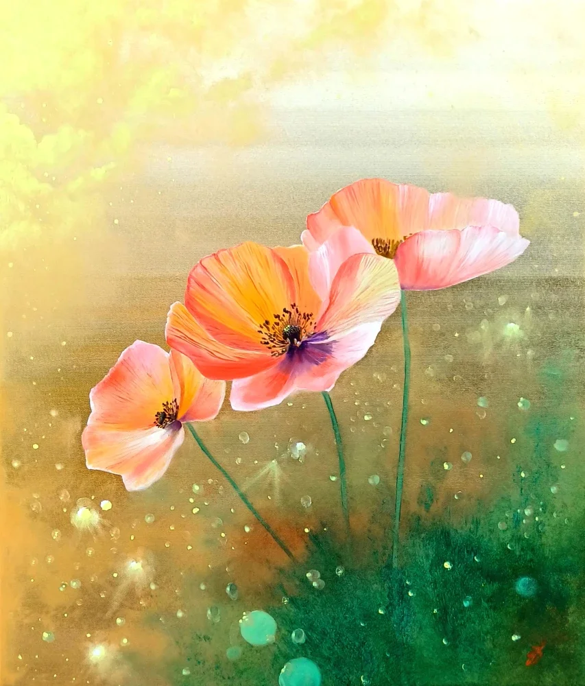 Red poppies
